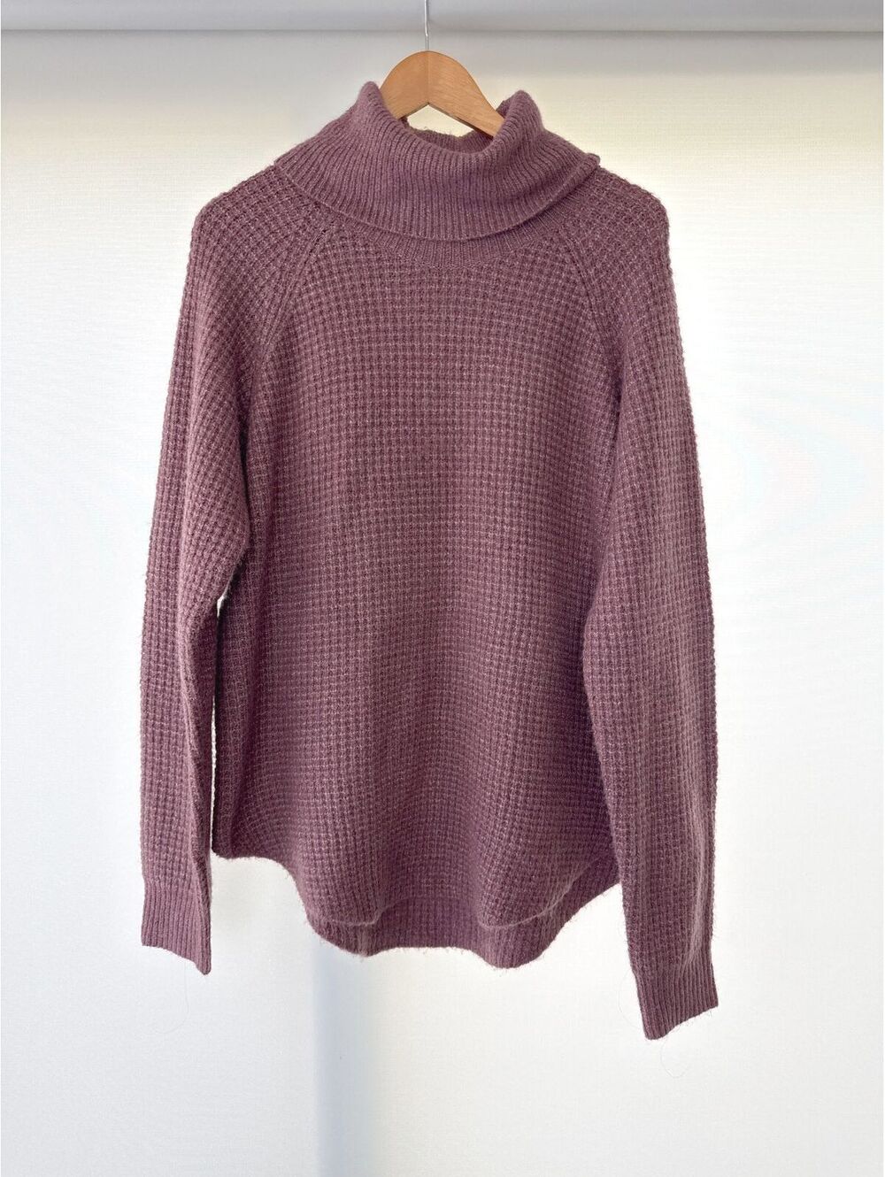 KÜHL Women’s XL Dusty Rose Waffle Knit Turtleneck Sweater Pullover